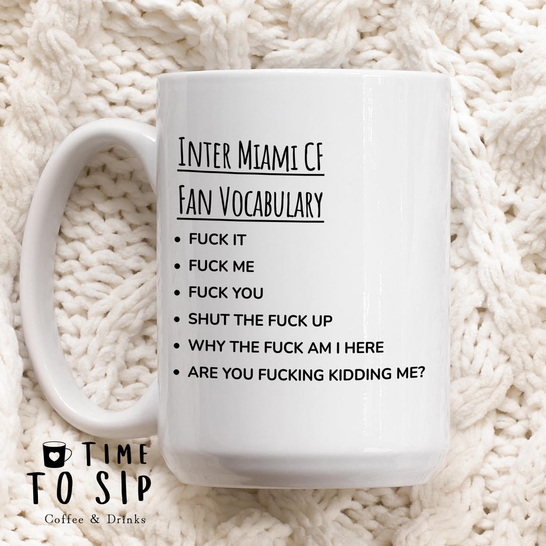 Mug Inter Inter Miami Cf Fan Vocabulary Mug, Inter Miami Cf Soccer Team Mug ...