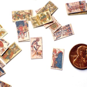 Cartas del Tarot de Marsella en miniatura