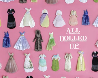L. Delaney's All Dolled Up DIY Book- Signed Copy (Craft, Paper Dolls, Paper Dresses, Paperart, Scrapbooking, Mixed Media, How-To)