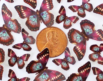 Miniature Paper Butterflies - For Craft, DIY, and Dollhouse - Choose Your Quantity & Wingspan