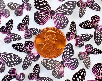 Miniature Paper Butterflies - For Craft, DIY, and Dollhouse - Choose Your Quantity & Wingspan