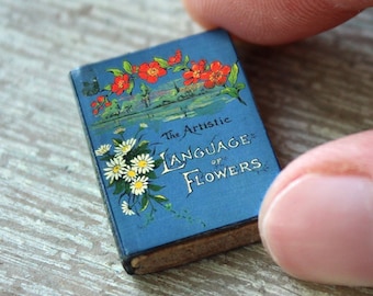 Handmade Miniature Book --- The Artistic Language of Flowers