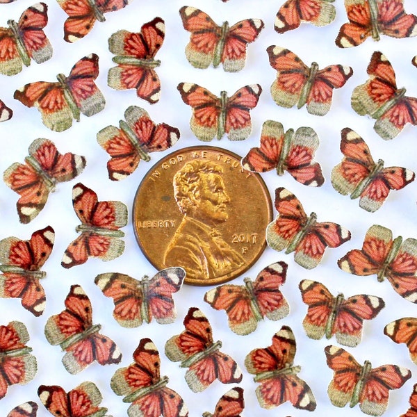 Miniature Pink Paper Butterflies for Dollhouses, Jewelry Making + DIY - Choose Your Quantity & Wingspan
