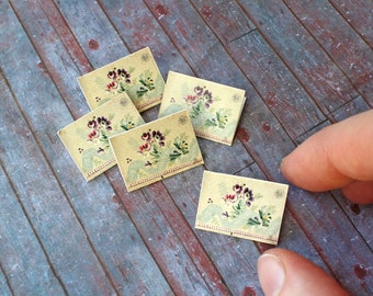 Miniature Antique Folder Set - 1-Inch Scale Replicas For Dollhouses, Dioramas, & Craft - Customizable Quantities