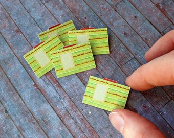 Miniature Antique Folder Set - 1-Inch Scale Replicas For Dollhouses, Dioramas, & Craft - Customizable Quantities