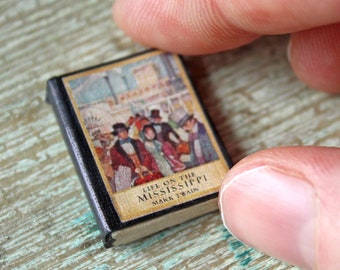 Handmade Miniature Book --- Mark Twain's Life on the Mississippi