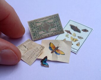 Miniature Antique Butterfly Folder