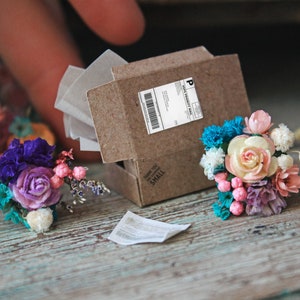 Miniature Flowergram: Dollhouse Bouquet with Tiny Telegram
