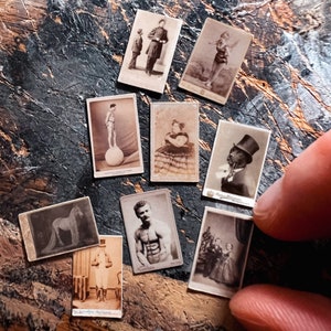 Miniature Circus Performer Cabinet Cards