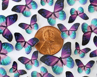 Miniature Realistic Paper Butterflies - For Craft, DIY, and Dollhouse - Choose Your Wingspan & Quantity