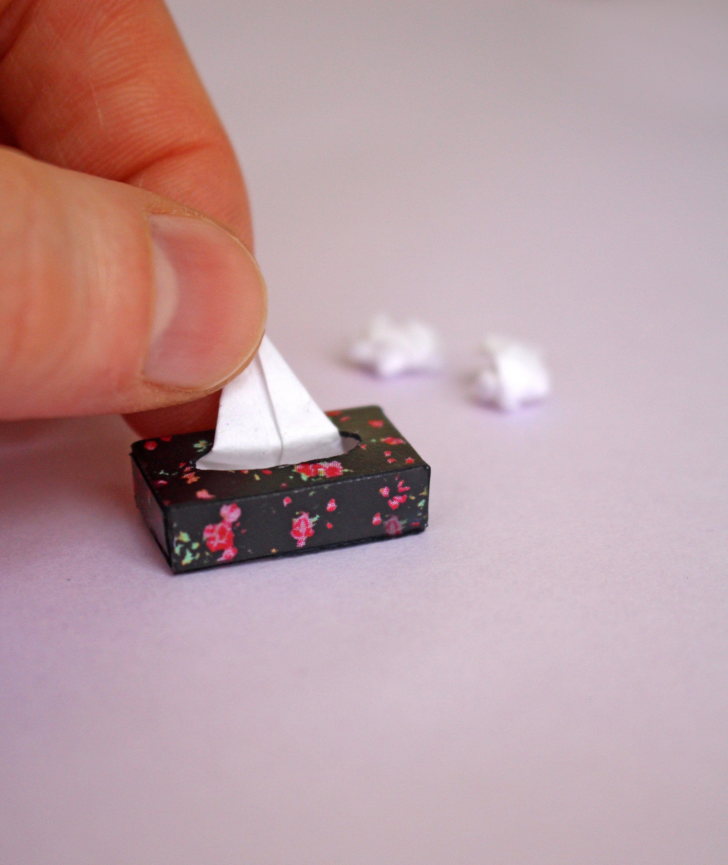 Miniature Tissue Box Etsy