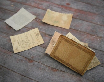 Miniature Antique File Folder