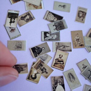 75 Miniature 19th Century Cabinet Cards image 2