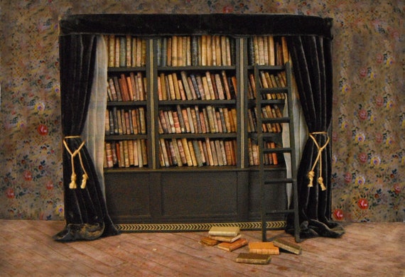 miniature library furniture