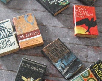 Custom Miniature Book – Personalized Dollhouse Book • Custom Tiny Closed Book • Miniature Library Decor • Unique Gift for Book Lovers