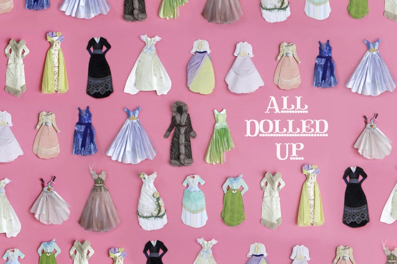 L. Delaney's All Dolled Up DIY Book Signed Copy Craft, Paper Dolls, Paper Dresses, Paperart, Scrapbooking, Mixed Media, How-To image 1