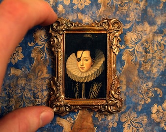 Framed Miniature Painting - One-Eyed Mendoza