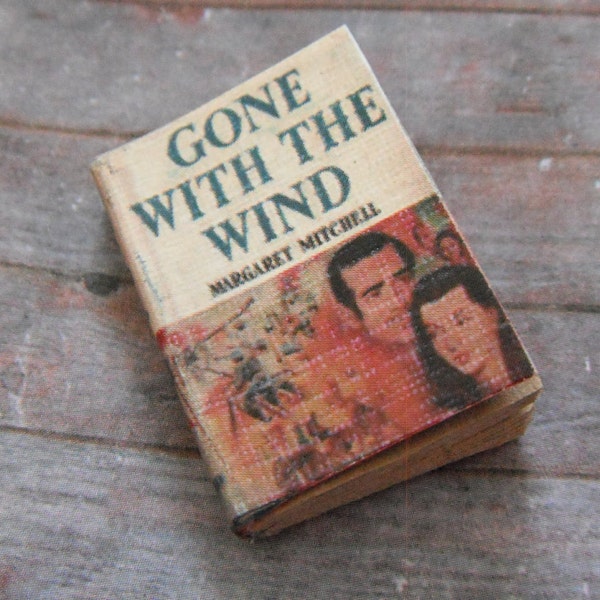 Dollhouse Miniature Book --- Gone with the Wind