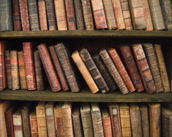 Dollhouse Miniature Book DIY Kit & Tutorial --- Makes 124 Books