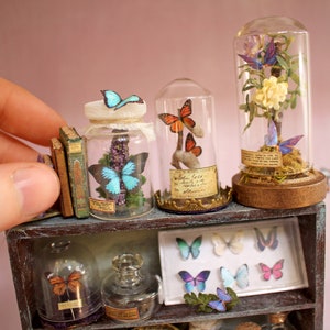 Miniature Realistic Paper Butterflies for Dollhouses, Jewelry Making DIY Choose Your Quantity Various Species & Colors image 2