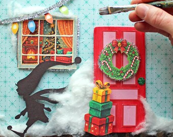 Magical Elf Door Kit – DIY Christmas Elf Craft for Kids • Santa’s Elf Door • Holiday Craft Activity • Enchanted Elf Door Set