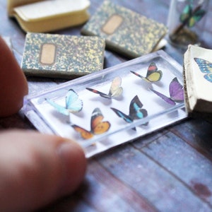 Miniature Realistic Paper Butterflies for Dollhouses, Jewelry Making DIY Choose Your Quantity Various Species & Colors image 5