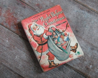 Dollhouse Miniature Book --- Night Before Christmas