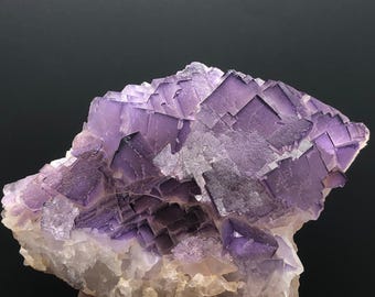 Purple Fluorite Crystal Specimen: Fascinating Terminations, Pakistan Origin