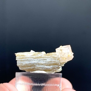 Fluorescent Apatite Crystal with Mica – 8g | UV Reactive Specimen from Skardu, Pakistan