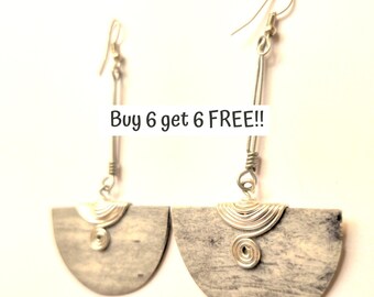 339 Bone Earrings Carved, Bone Earrings Real, African batik earrings, Cow Bone Earrings, Ethnic Earrings, Cow bone Earrings, Carved Bone