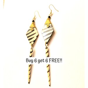 326 Buy 3 get 2 FREE Ethnic Earrings, Boho Earrings Dangle, Cow Bone Earrings, Handmade Earrings, African Jewelry For Women, African Earring