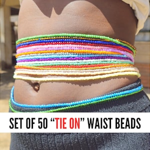 Birthday Gift, GIFT, Gifts For Her, Waist Beads Tie On, Waist Beads, Waist Beads African, Waist Beads Black Owned, Handmade Gift, Jewelry