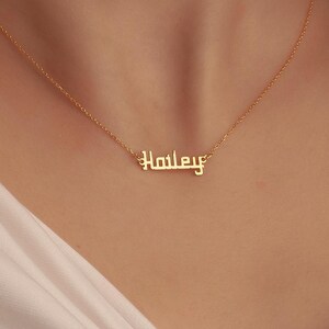 Personalized Name Necklace, Sterling Silver Name Jewelry, Gift for Her, Elegant Name Necklace, Personalized Name Charm, Graduation Gift