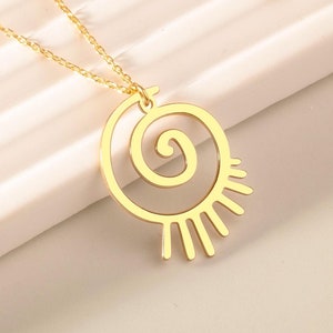 Sterling Silver Aztec Sun Necklace: Mayan Ethnic Jewelry Gift