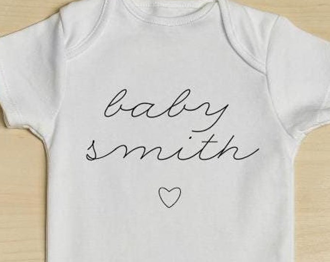 Baby Announcement Onesie | Customizable
