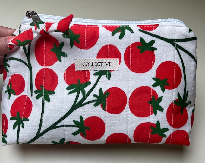 Tomato Print Medium Sized Pouch