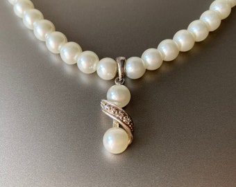 ELFTUNE Classic Long Faux Pearls Necklace Beads Cluster Strand Chain Twisted Knot Women Vintage Necklace ELFTUNE Classic Long Faux Pearls Necklace Beads Cluster Strand Chain Twisted Knot Women Vintage Necklace