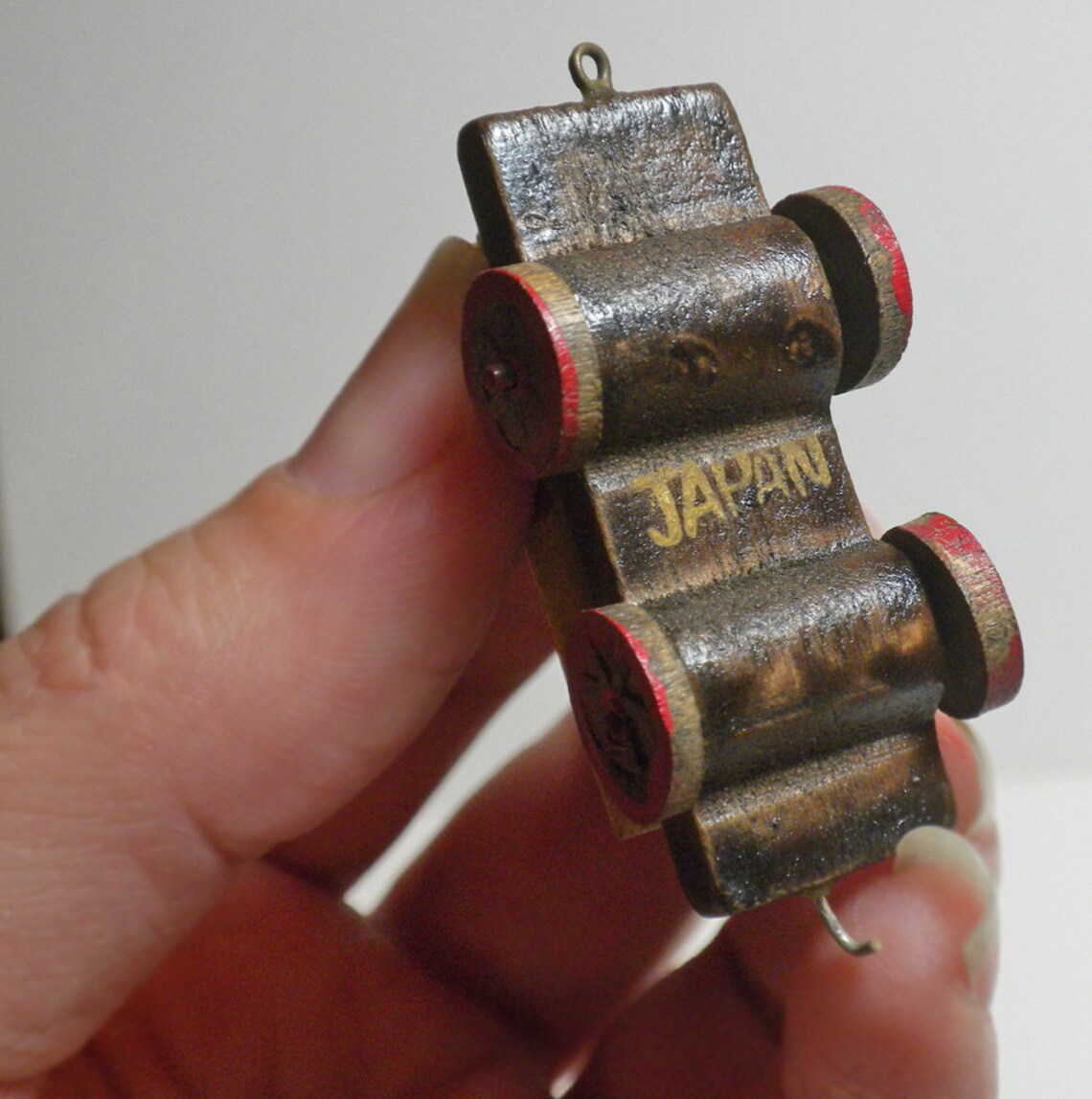 Vintage 1950s Wooden Toy Train Birthday Cake Candle Holder Etsy