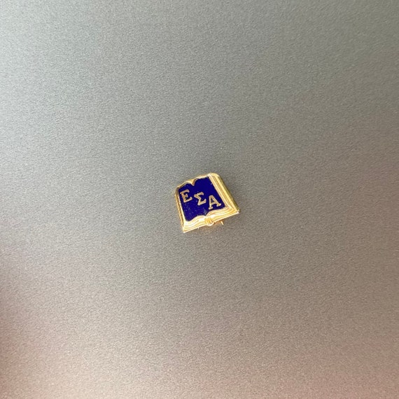 Tiny Open Book Pin - Epsilon Sigma Alpha Fraterni… - image 3