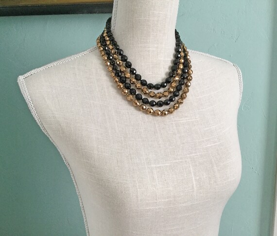 Miriam Haskell Beaded 4 Strand Necklace - Vintage… - image 8