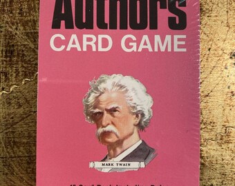 Vintage 1960s AUTHORS Card Game 45 Cards Whitman Western Publishing NEW & SEALED