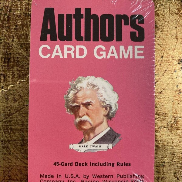 Authors Card Game Etsy
