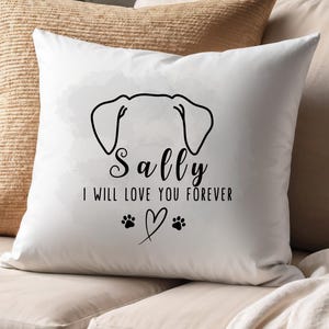 Personalized Dog Memorial Pillow: Custom Pet Loss Keepsake