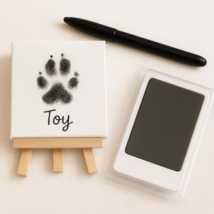Inkless Dog-Cat Paw Print Kit, Keepsake Pet Paw Print, Pet Art Print, Perfect Dog Mom Gift & Puppy Memorial, Pet Safe Paw Print Ink.