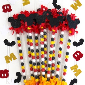 Mickey Mouse Inspired Candy Favors - Set of 10  - Party Favors, Birthday Favors, Candy tubes
