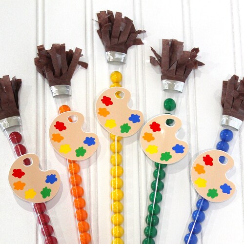 Paint Brush Candy Favors Set of 10 Art Party Favors Paint Etsy