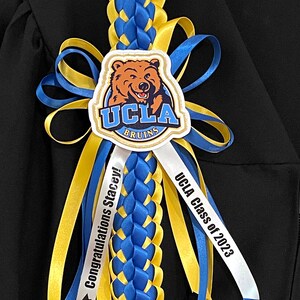 2024 Custom Graduation Lei for High school or College Grad custom school logo & colors Personalized lei, USC, UCLA, UC Irvine image 2
