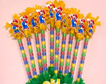 Gamer themed Candy favors - Set of 10 - Video game party, Party Favors, Birthday Favors, Candy tubes