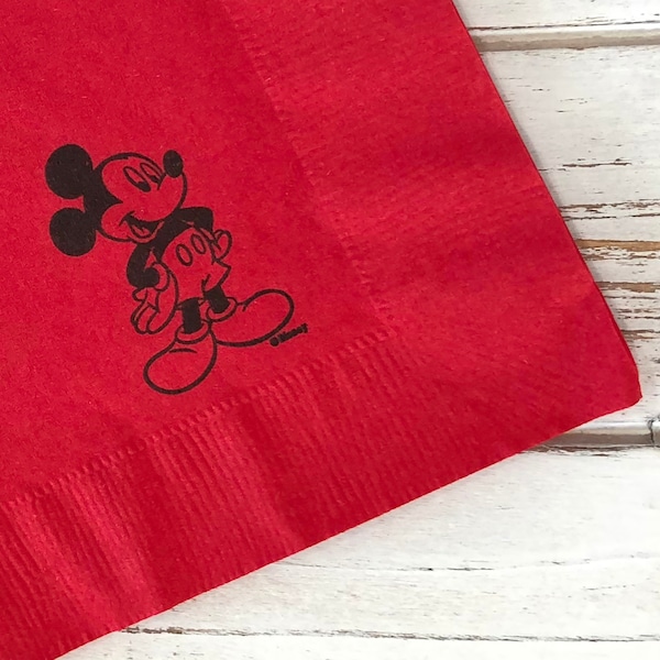 Mickey Mouse Napkins Etsy