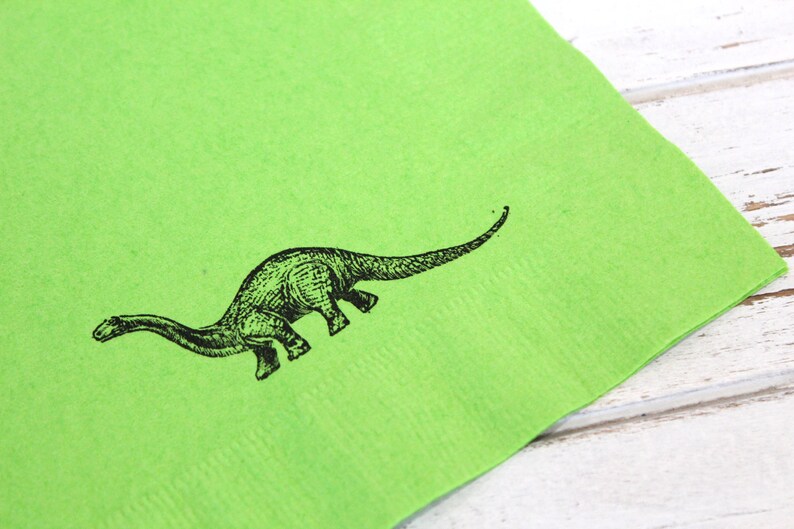 Dinosaur Party Napkins Set of 25 3 Different Images 3 Etsy
